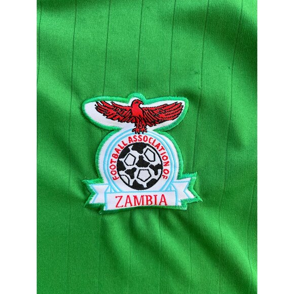 Vintage Zambia National Football Team Soccer Green Jersey XXXL R3 - Picture 3 of 5